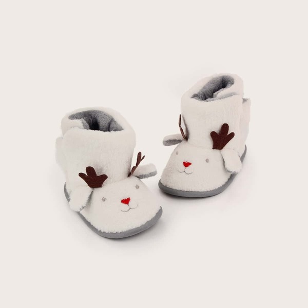 

Baby Girl Cartoon Design Boots, White