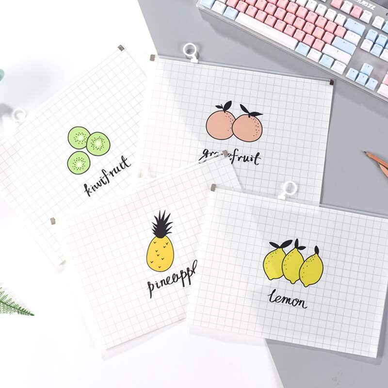 

1pc Fruit Print Random File Holder, White