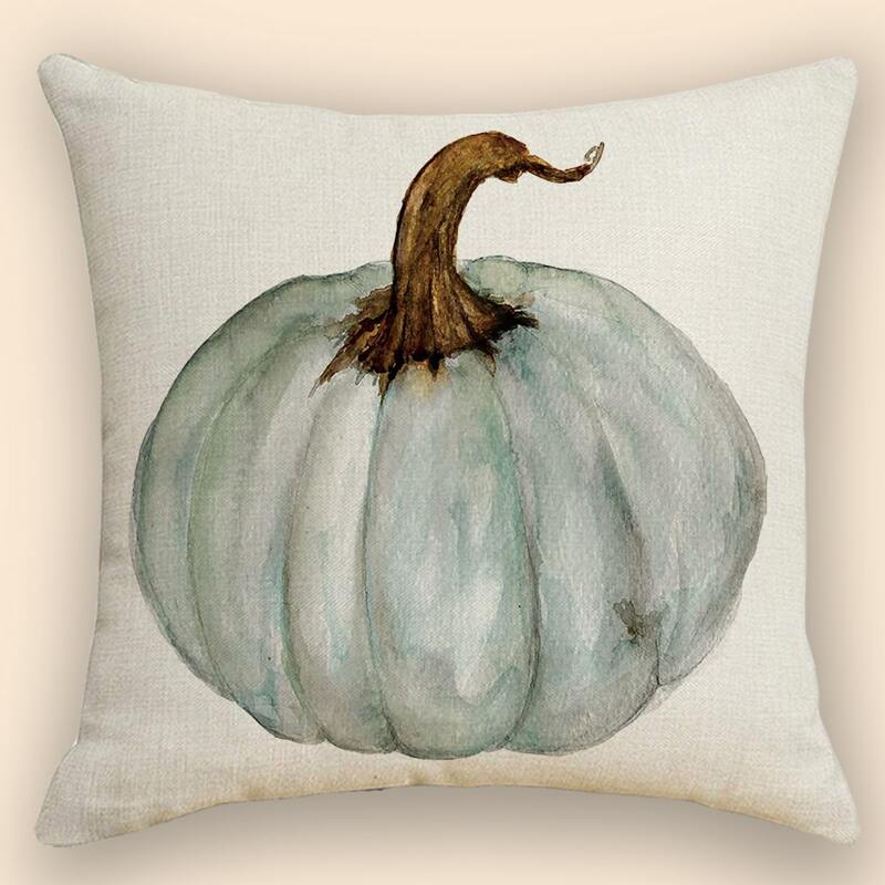 

Pumpkin Print Cushion Cover Without Filler, Multicolor