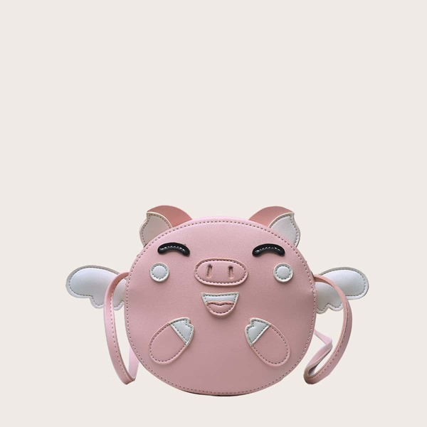 

Girls Cartoon Crossbody Bag, Pink