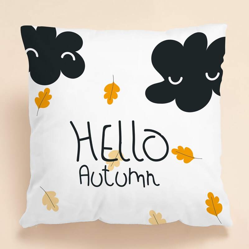 

Slogan Graphic Cushion Cover Without Filler, Multicolor