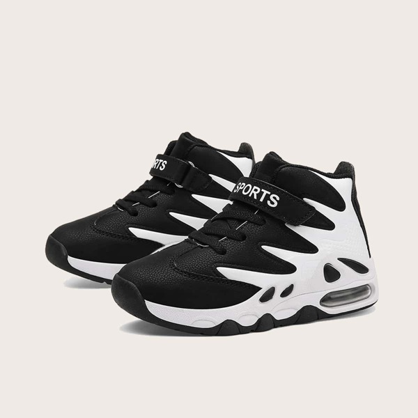 

Boys Two Tone Velcro Strap Chunky Sneakers, Black