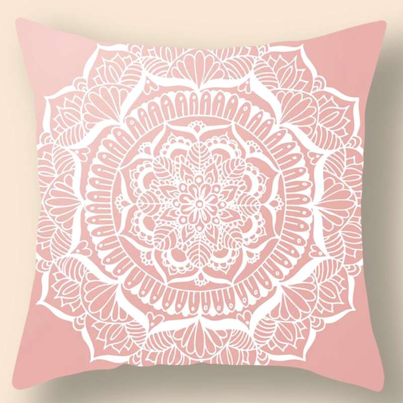 

Mandala Print Cushion Cover Without Filler, Multicolor