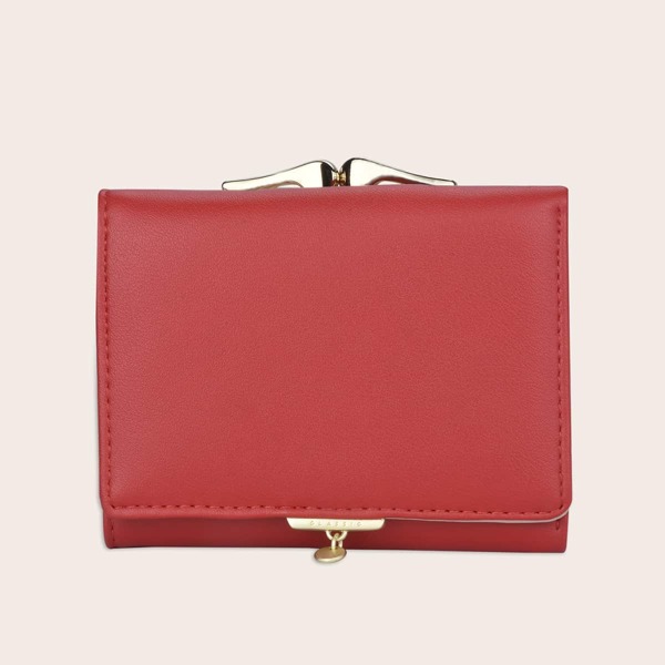 

Minimalist Fold Over Purse, Red