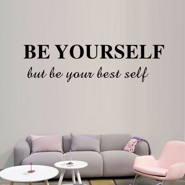 

Slogan graphic Wall Sticker, Black
