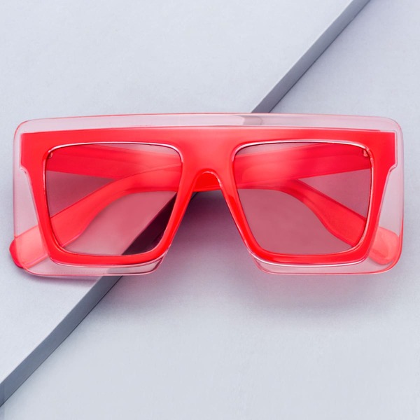 

Clear Frame Square Sunglasses