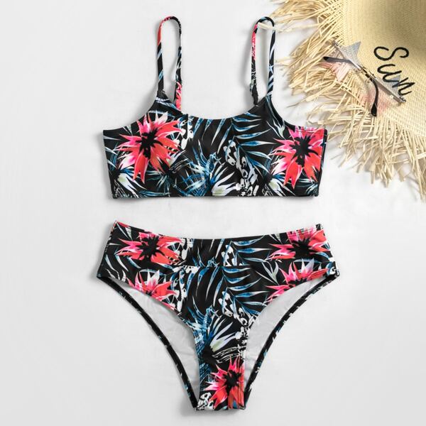 

Tropical Bikini Swimsuit, Multicolor
