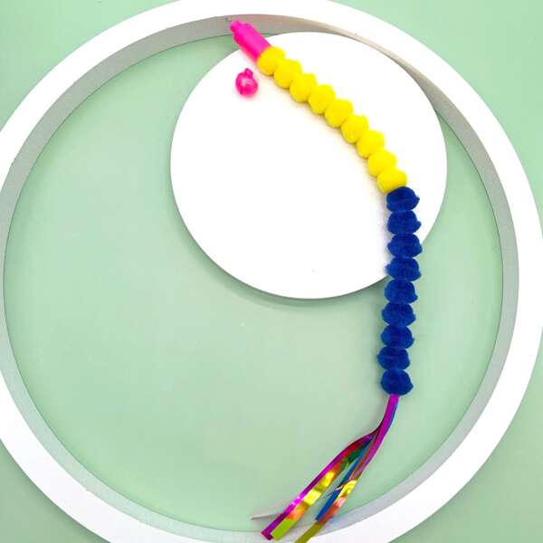 

Cat Teaser Stick Replacement Head, Multicolor