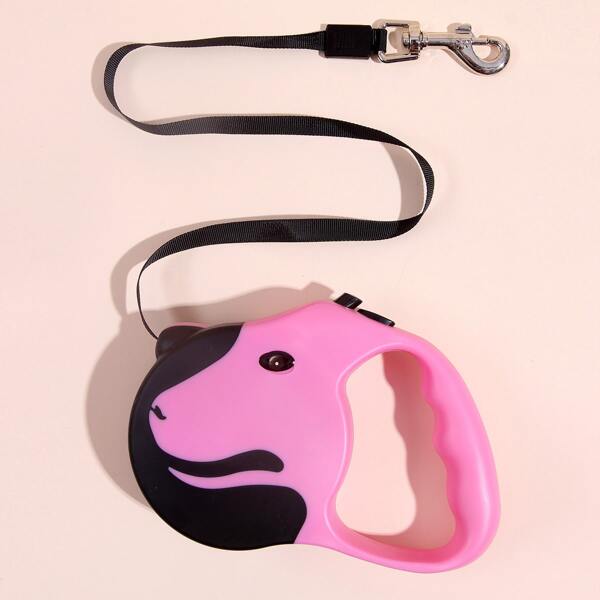

Retractable Dog Leash, Hot pink