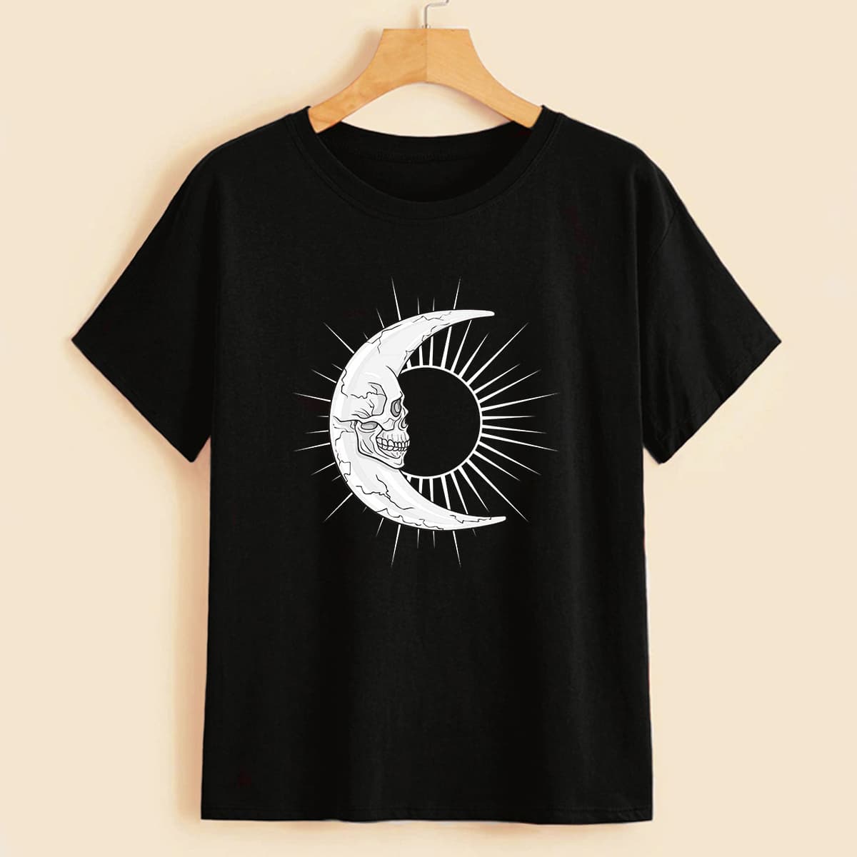 

Halloween Skeleton Graphic Tee, Black
