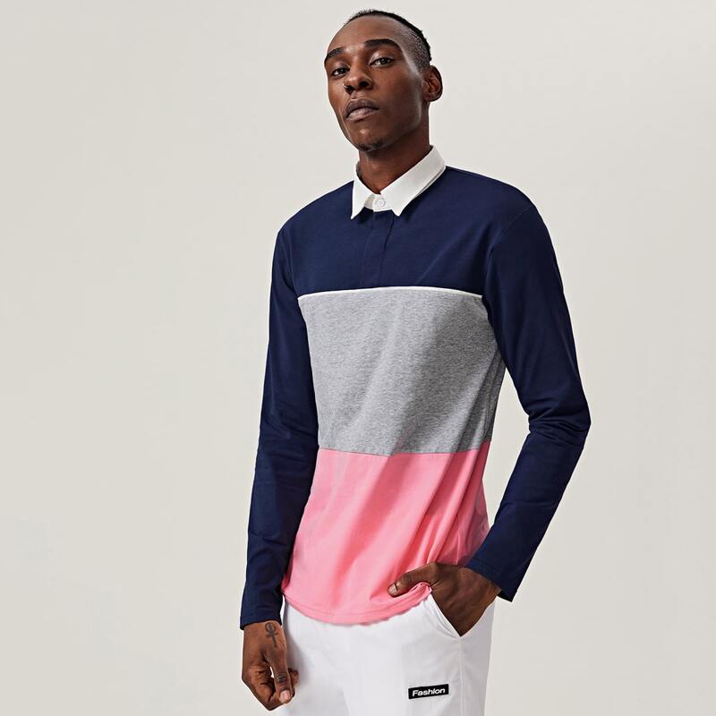 

Guys Colorblock Polo Shirt, Multicolor