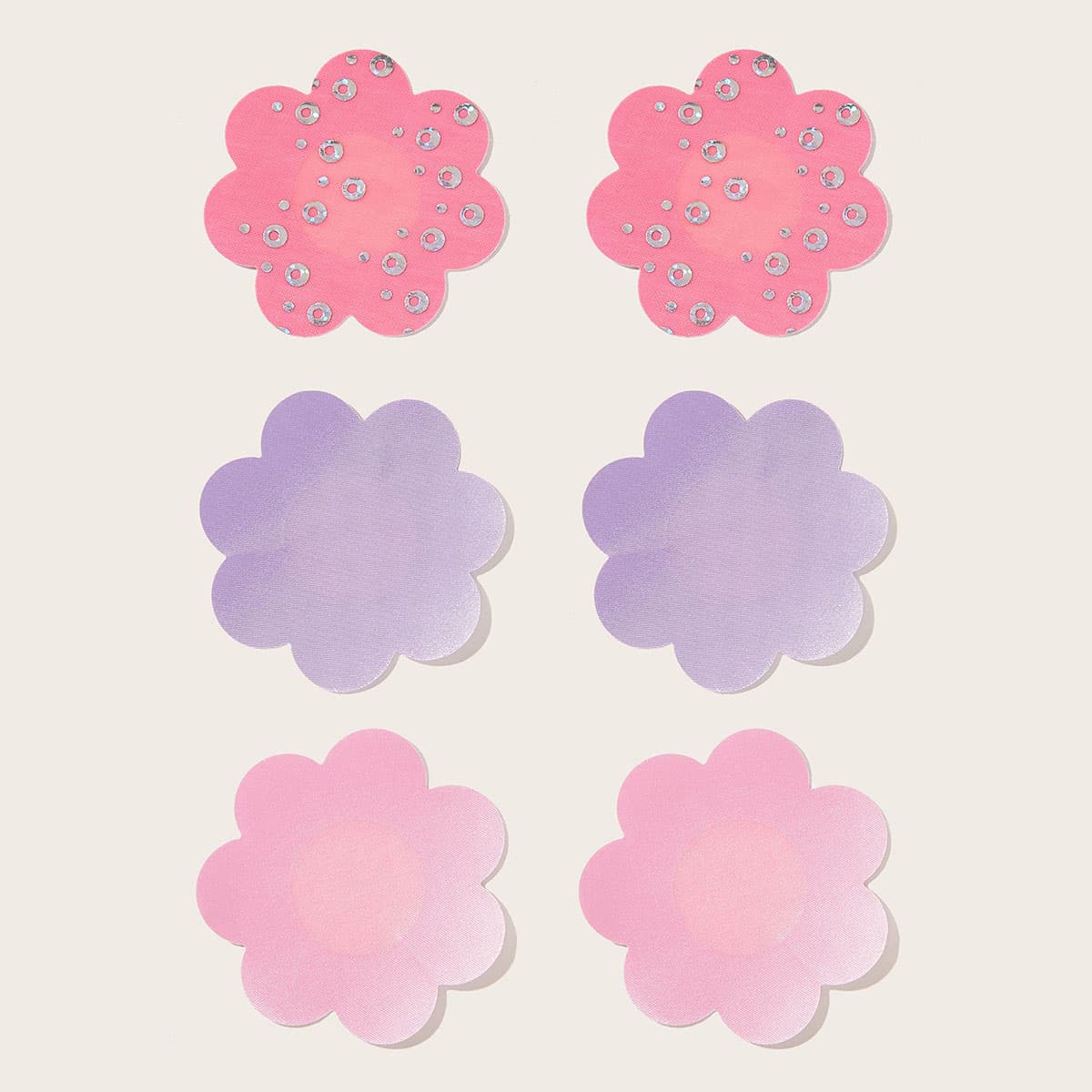 

3pairs Floral Nipple Cover, Multicolor