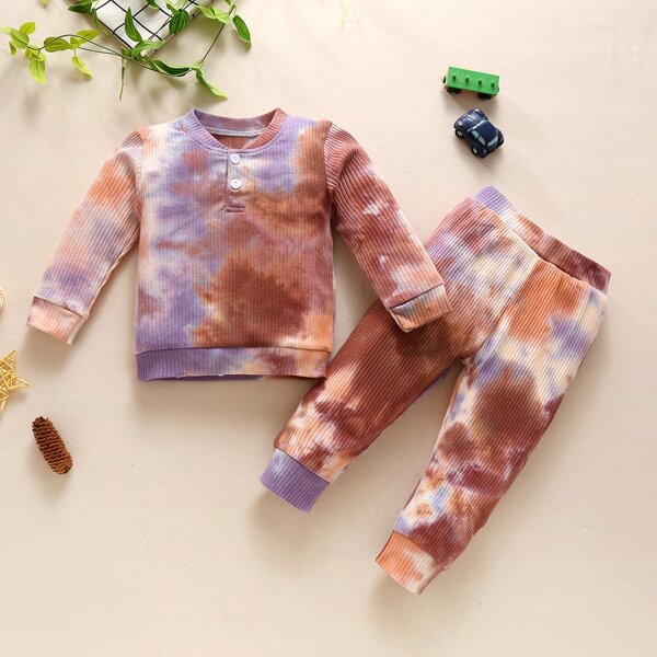 

Toddler Boys Tie Dye Print Sweatshirt & Sweatpants, Multicolor