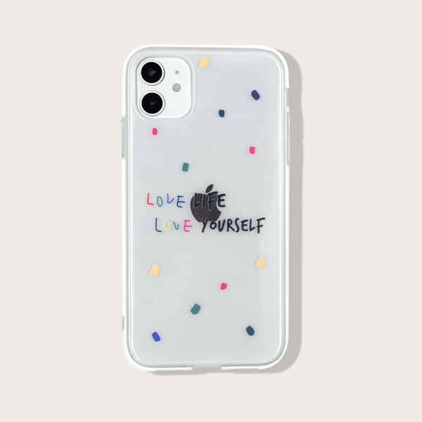 

Letter Graphic Clear iPhone Case