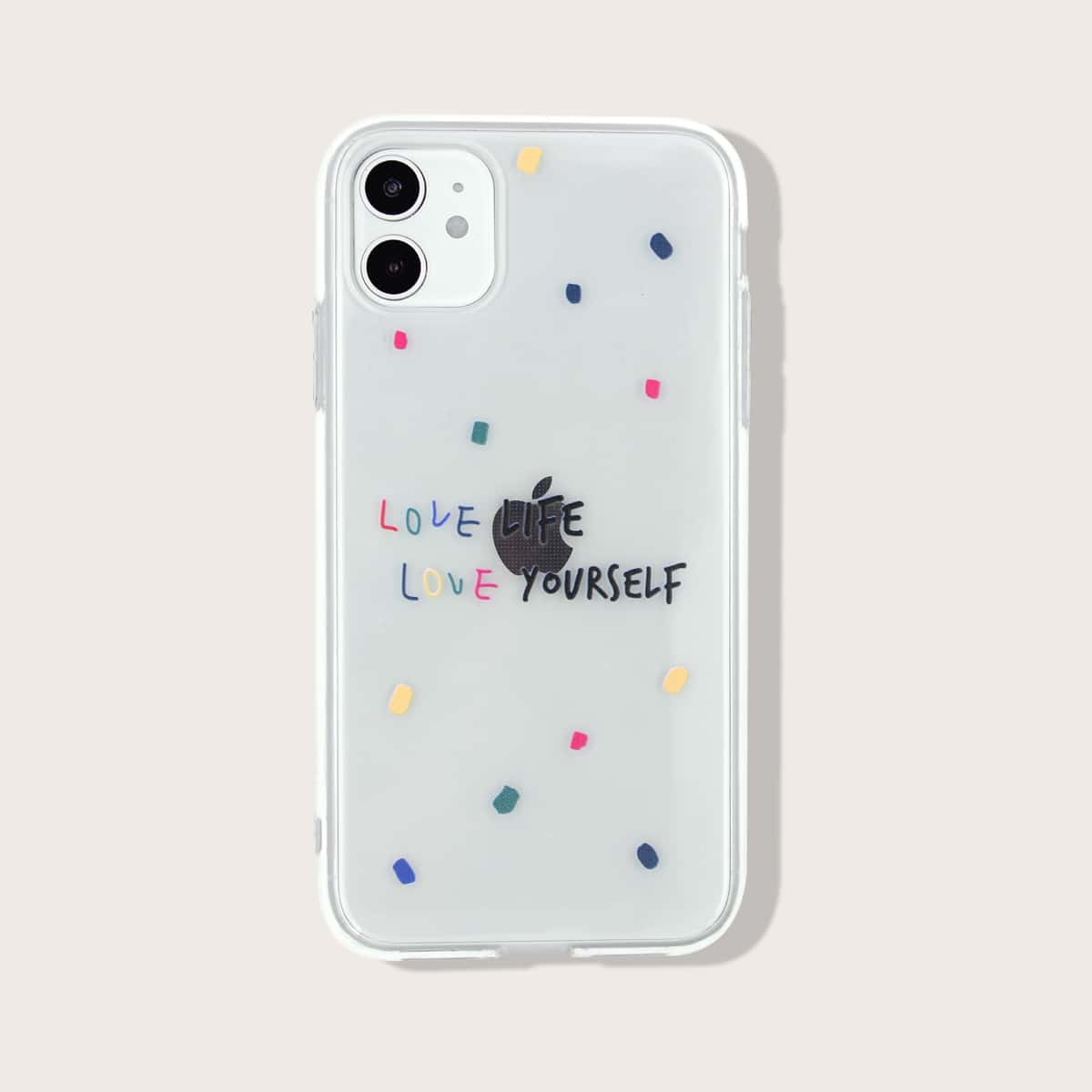 

Letter Graphic Clear iPhone Case