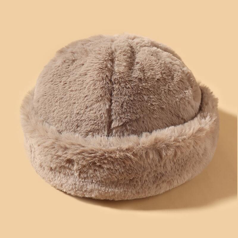 

Plain Fluffy Landlord Hat, Grey