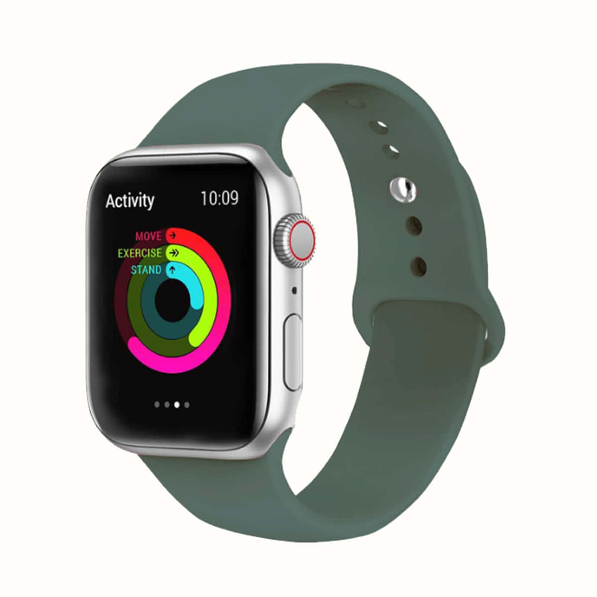 

Silicone Apple Watch Strap, Green