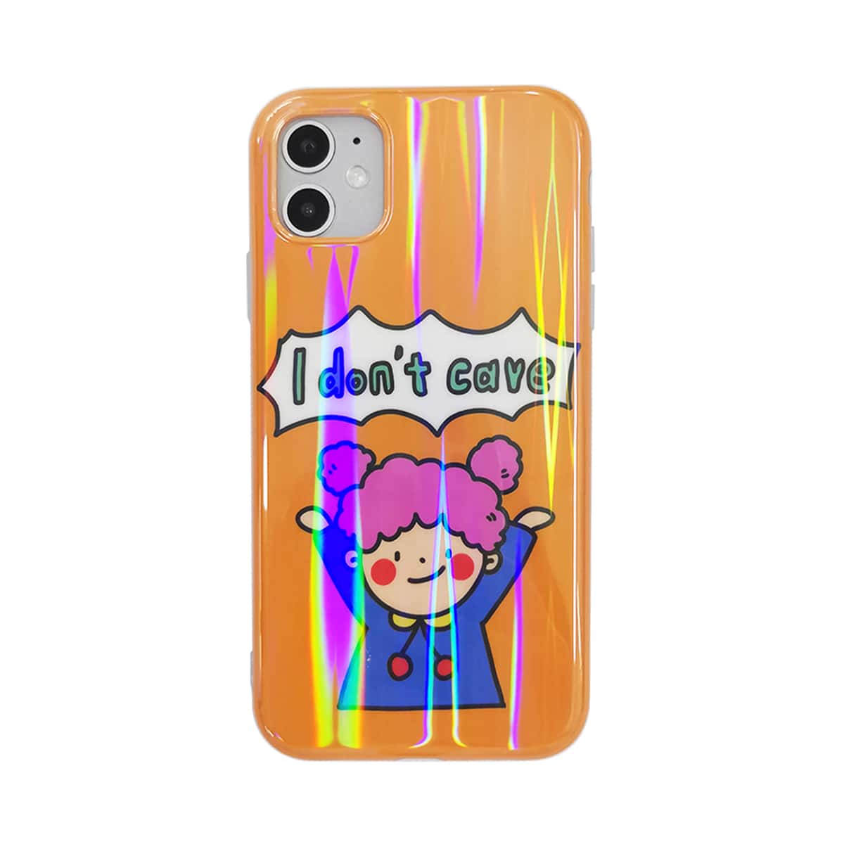

Cartoon Graphic Laser iPhone Case, Multicolor