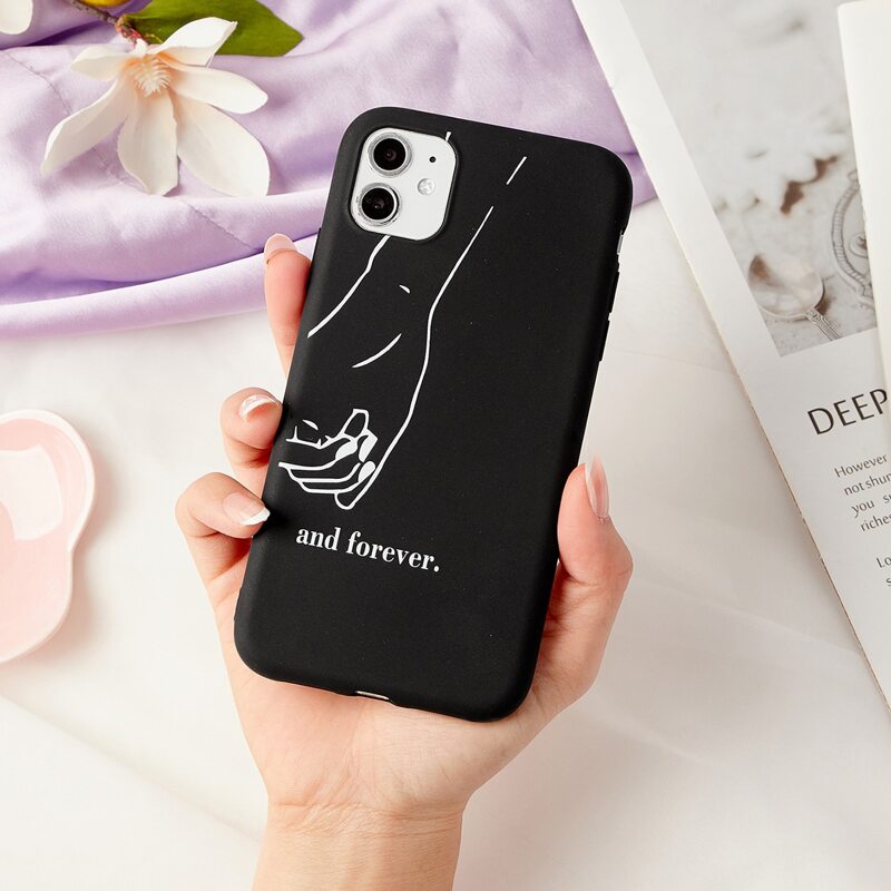 

Hand Graphic iPhone Case, Black
