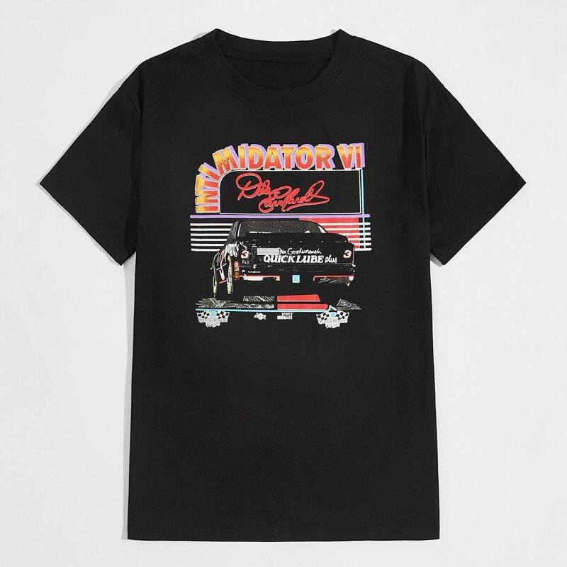 

Guys Car & Letter Graphic Tee, Black