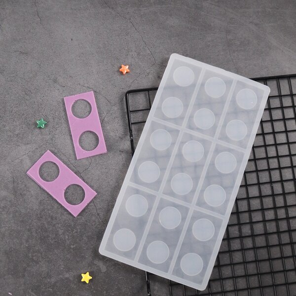 

1pc Rectangle Chocolate Mold, White