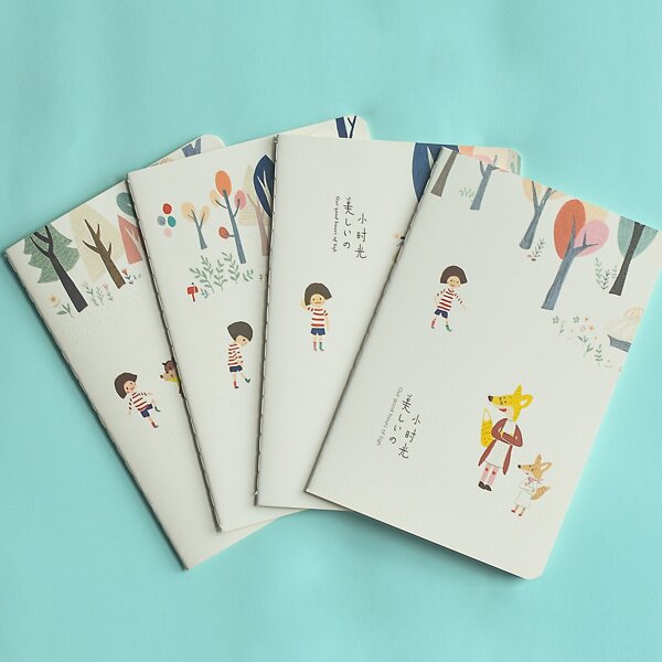 

1pc Cartoon Graphic Random Notebook, Multicolor