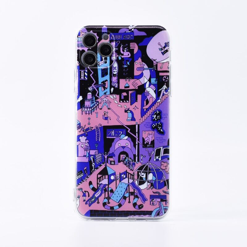 

Cartoon Graphic iPhone Case, Multicolor
