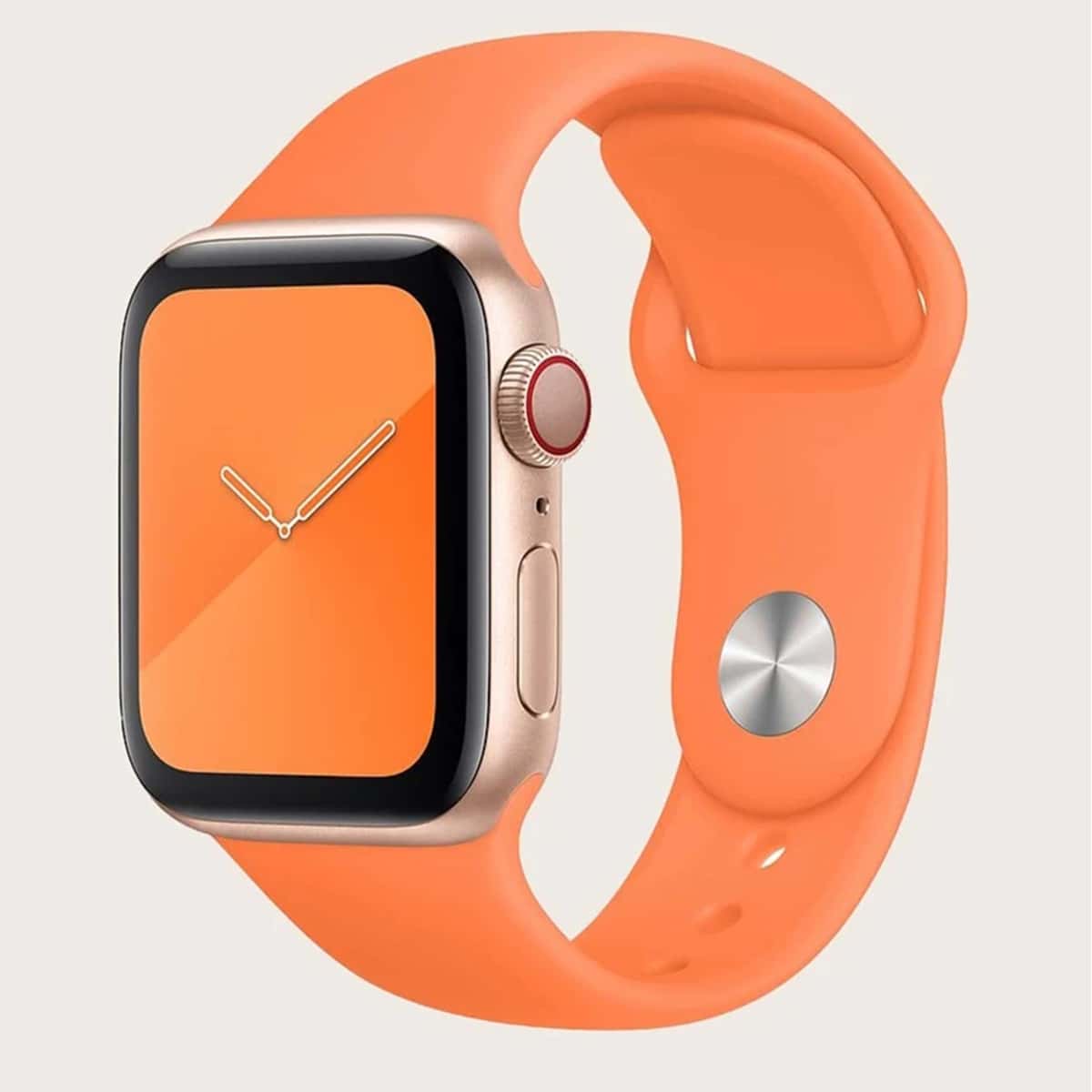 

Solid Apple Watch Strap, Orange