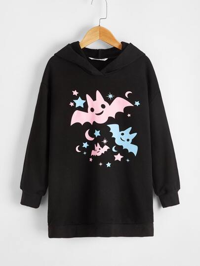 Свитшот с принтом Хэллоуина для девочек