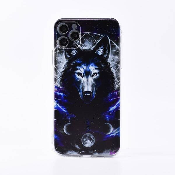 

Чехол для iPhone с рисунком волка, Многоцветный