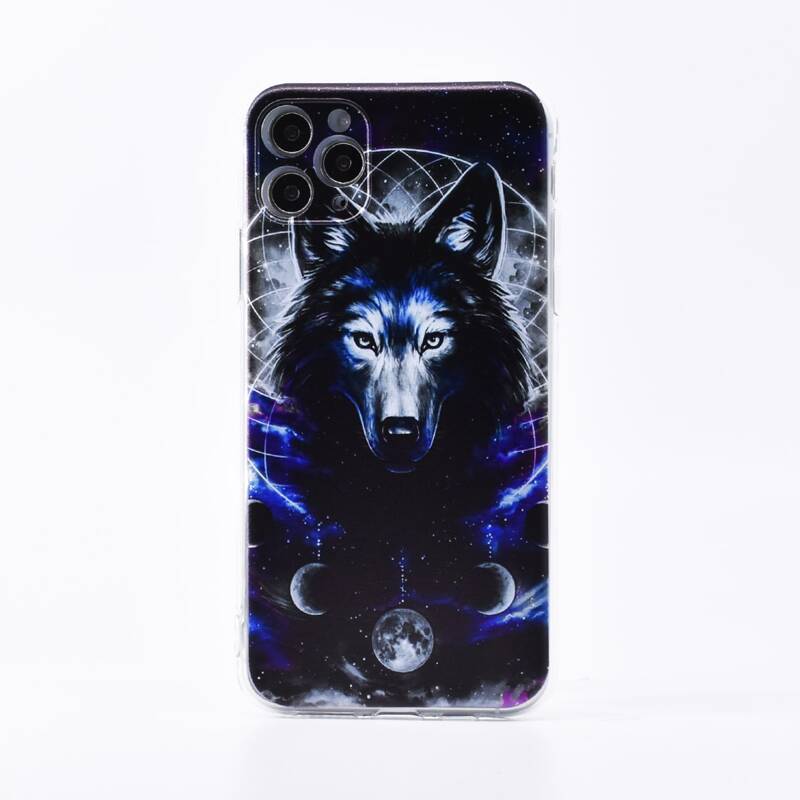 

Wolf Pattern iPhone Case, Multicolor