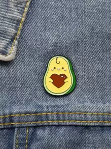 卡通鱷梨設計胸針