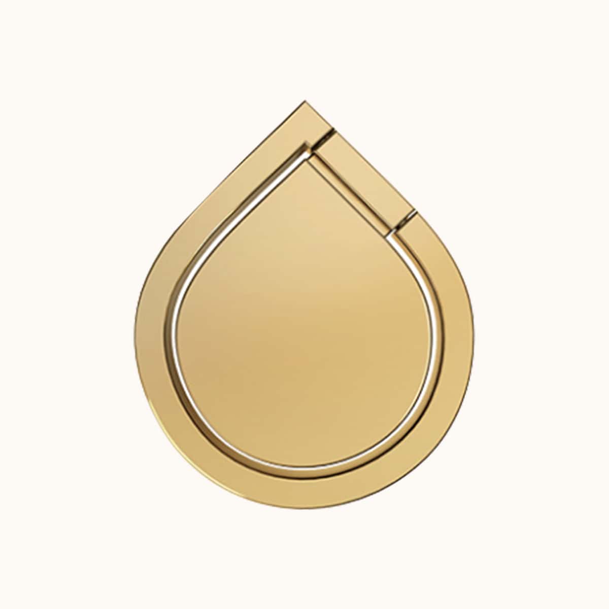 

Water Drop Design Phone Ring, Gold
