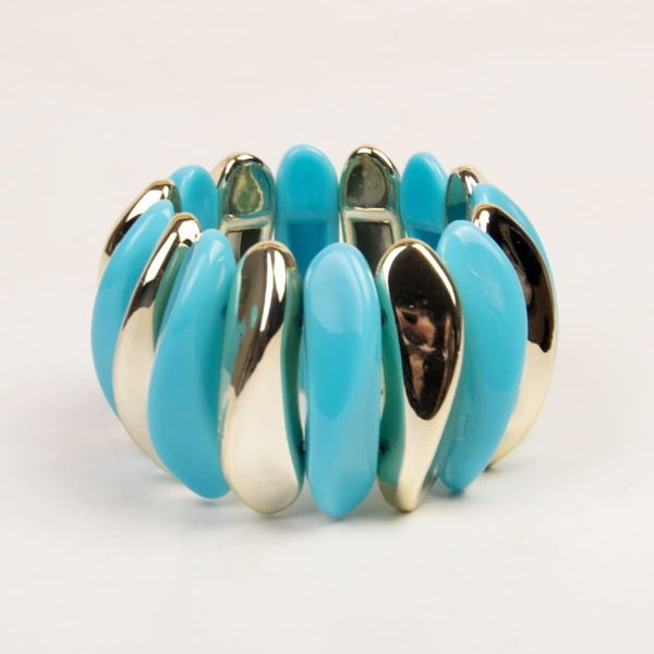 

Two Tone Wide Bracelet, Multicolor