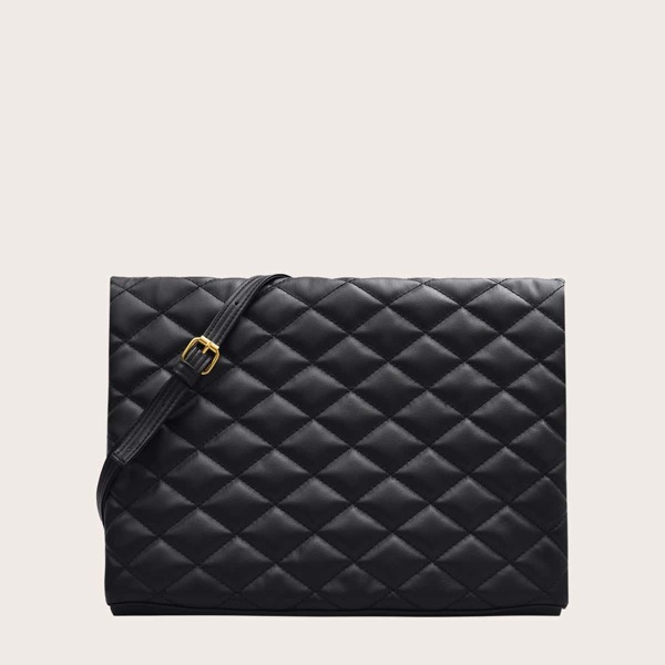 

Quilted Shoulder Bag, Black