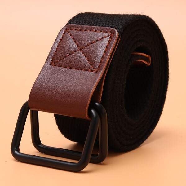 

Men Simple Tape Belt, Black