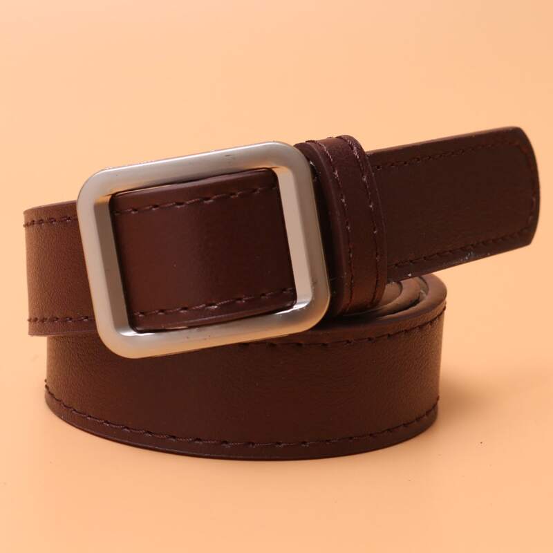 

Guys Square Buckle Belt, Coffee brown