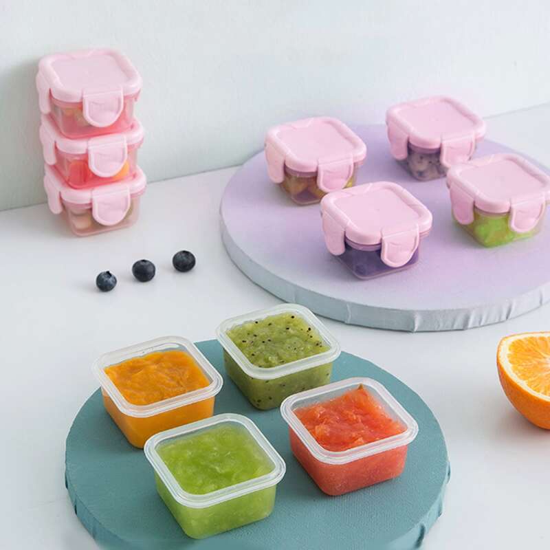 

1pc Mini Food Sealed Crisper, Pink