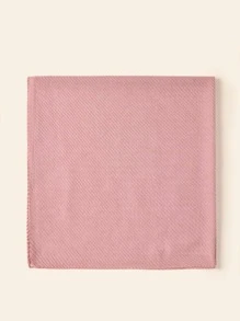 Plain Pleated Scarf - Dusty Pink - View 2