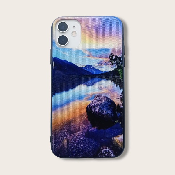 

Чехол для iPhone с ландшафтным принтом, Многоцветный
