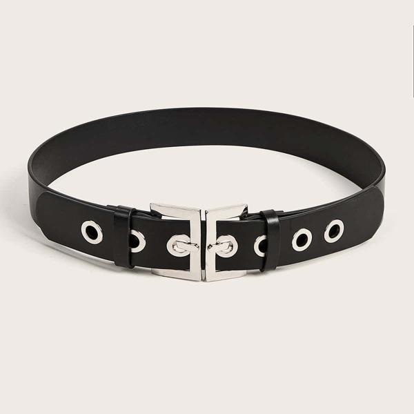 

Double Buckle Belt, Black