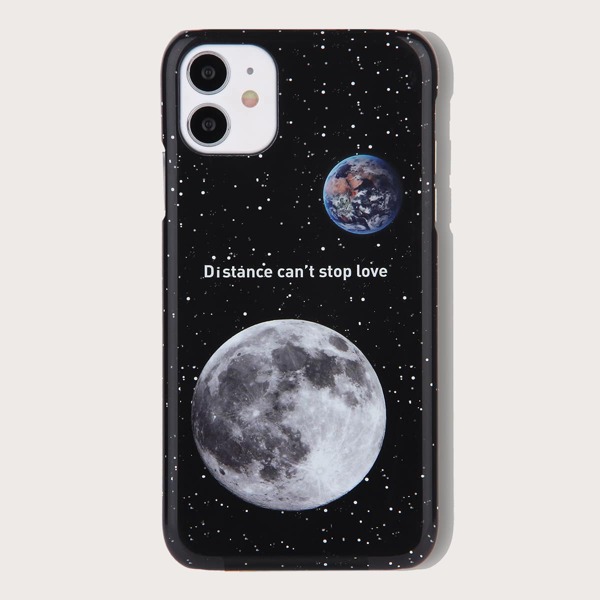 

Чехол для iPhone с рисунком планеты, Многоцветный