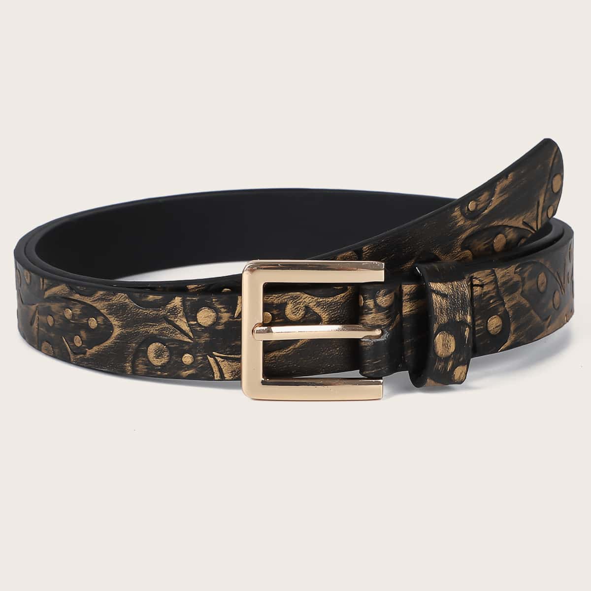 

Metal Buckle Belt, Multicolor