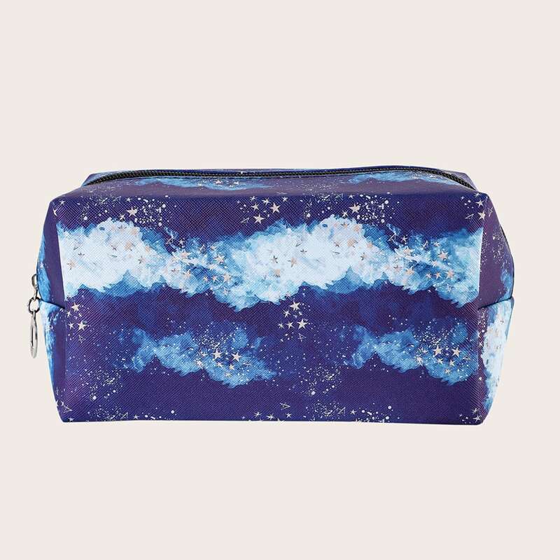

Star Pattern Makeup Bag, Multicolor