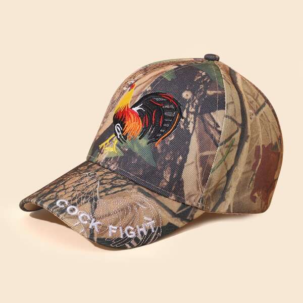 

Men Letter Embroidery Baseball Cap, Multicolor