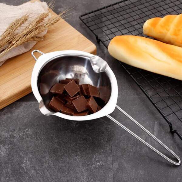 

Stainless Steel Chocolate Melting Pot, Silver