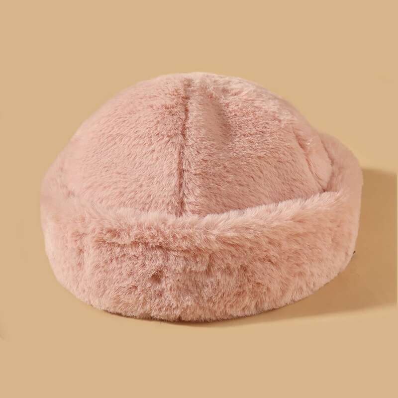 

Solid Fluffy Landlord Hat, Pink