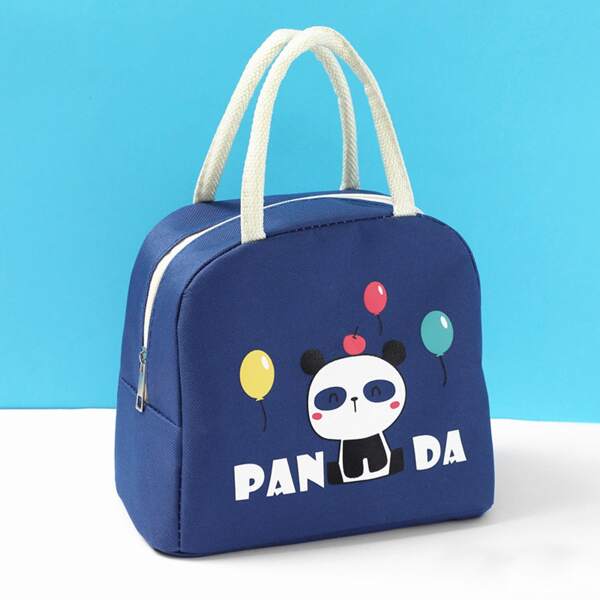 

Cartoon Graphic Insulated Lunch Bag, Blue