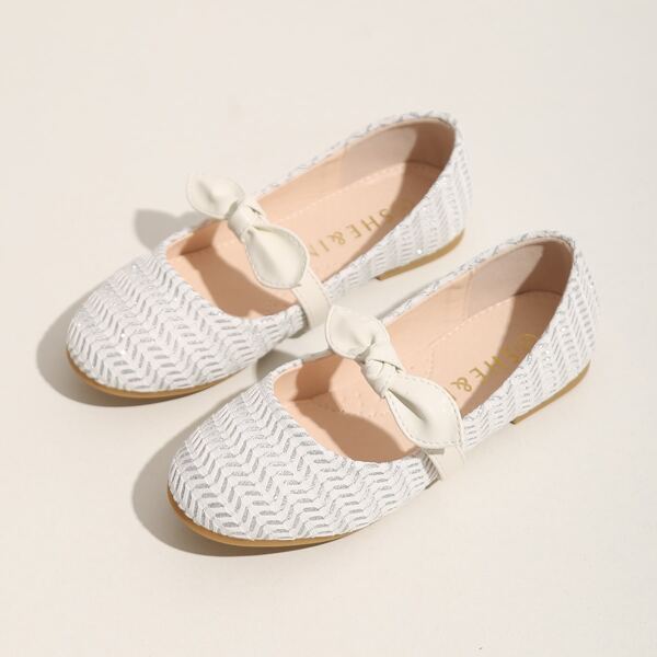 

Toddler Girls Bow Decor Flats, Beige