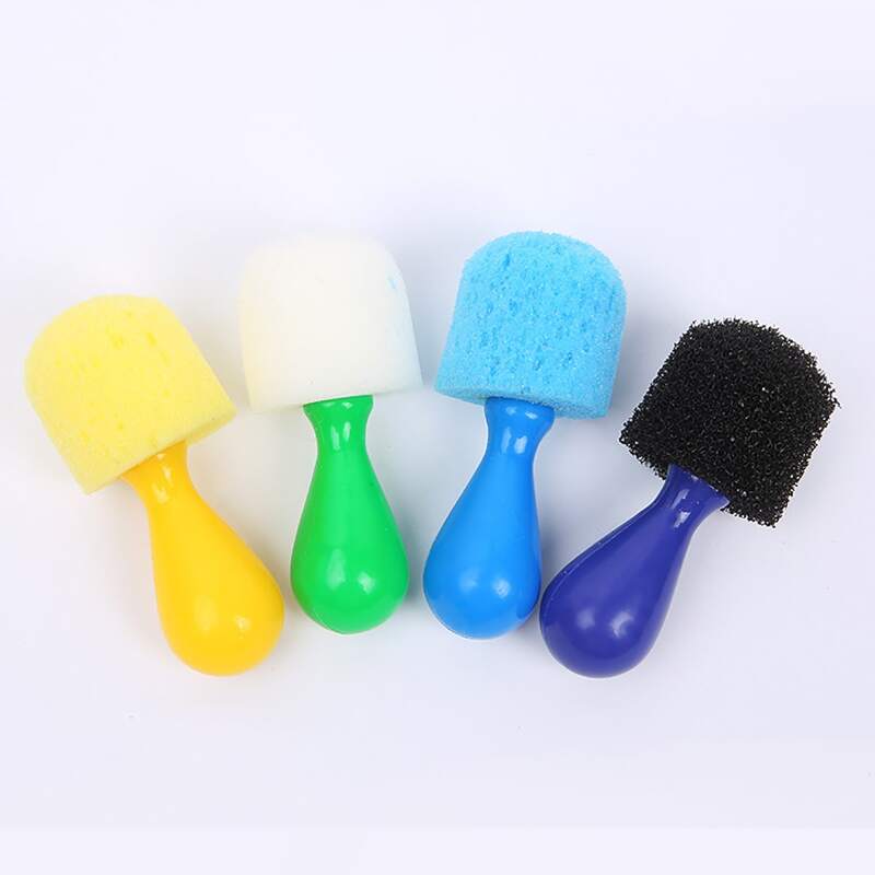 

4pcs Random Color Sponge Stamp, Multicolor